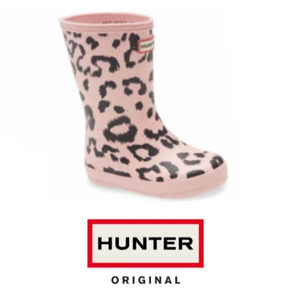 Hunter Original Kids First Classic Leopard Rain Boot (7) - Picture 10 of 10